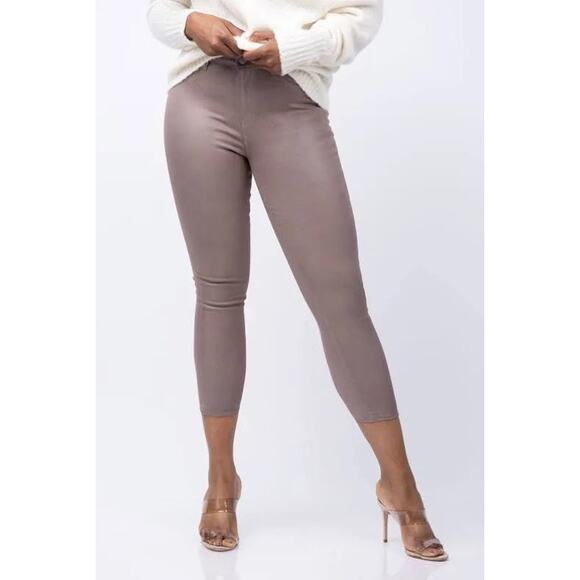 NWT L’agence Margot Skinny High Rise in Deep Taupe Coated Size 29 - Picture 1 of 7